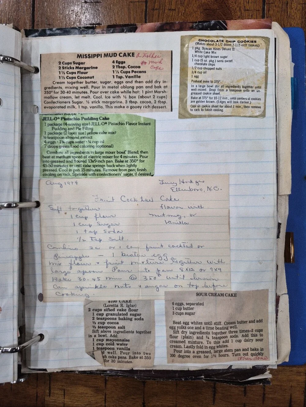 Antique Handwritten Cookbook Recipes Clipped Newspapers Cookware Booklets Lot
